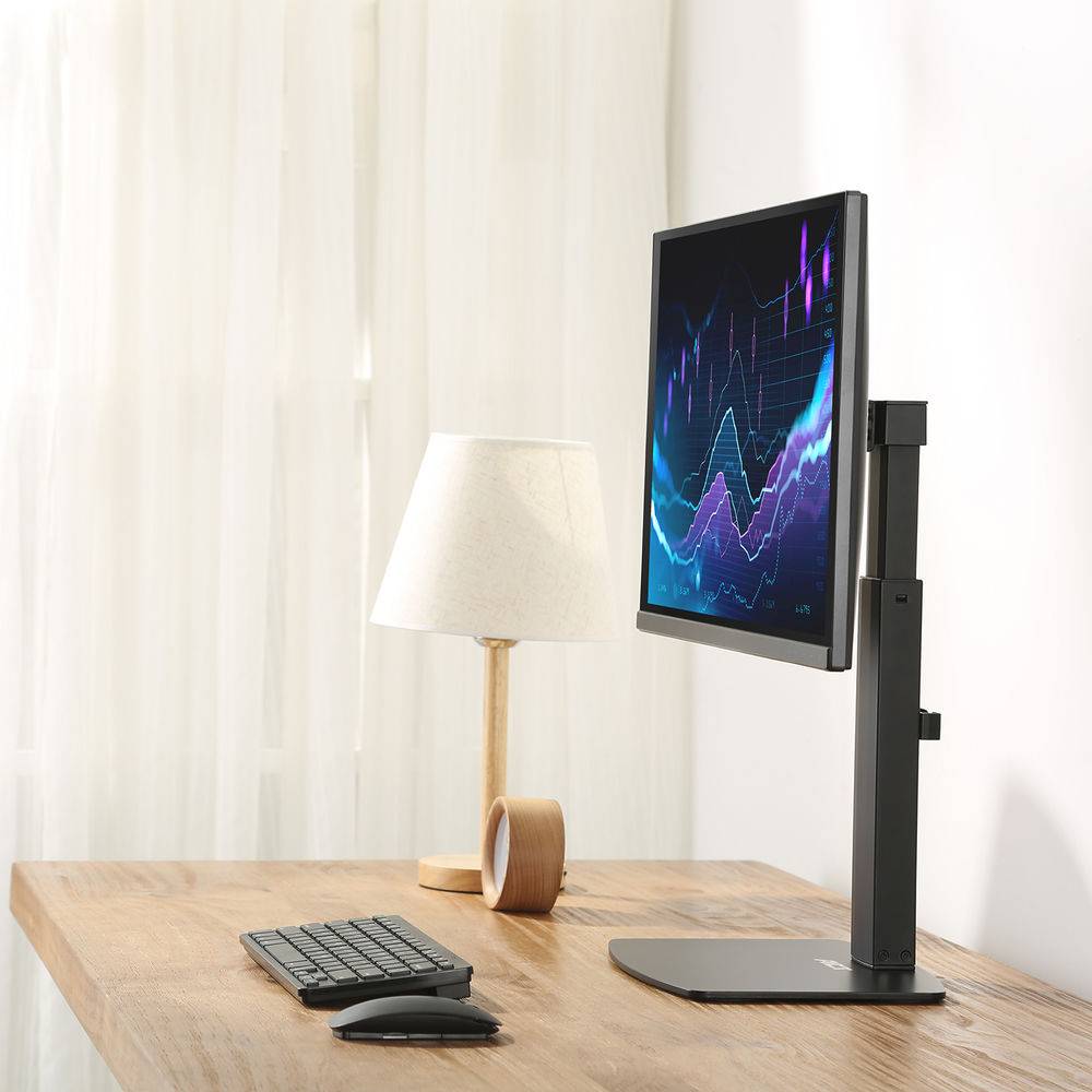 ACT AC8331 Gasfeder-Monitor-Tischhalterung | 1 Bildschirm bis zu 32" | VESA | Neigen - Schwenken - Drehen | H…