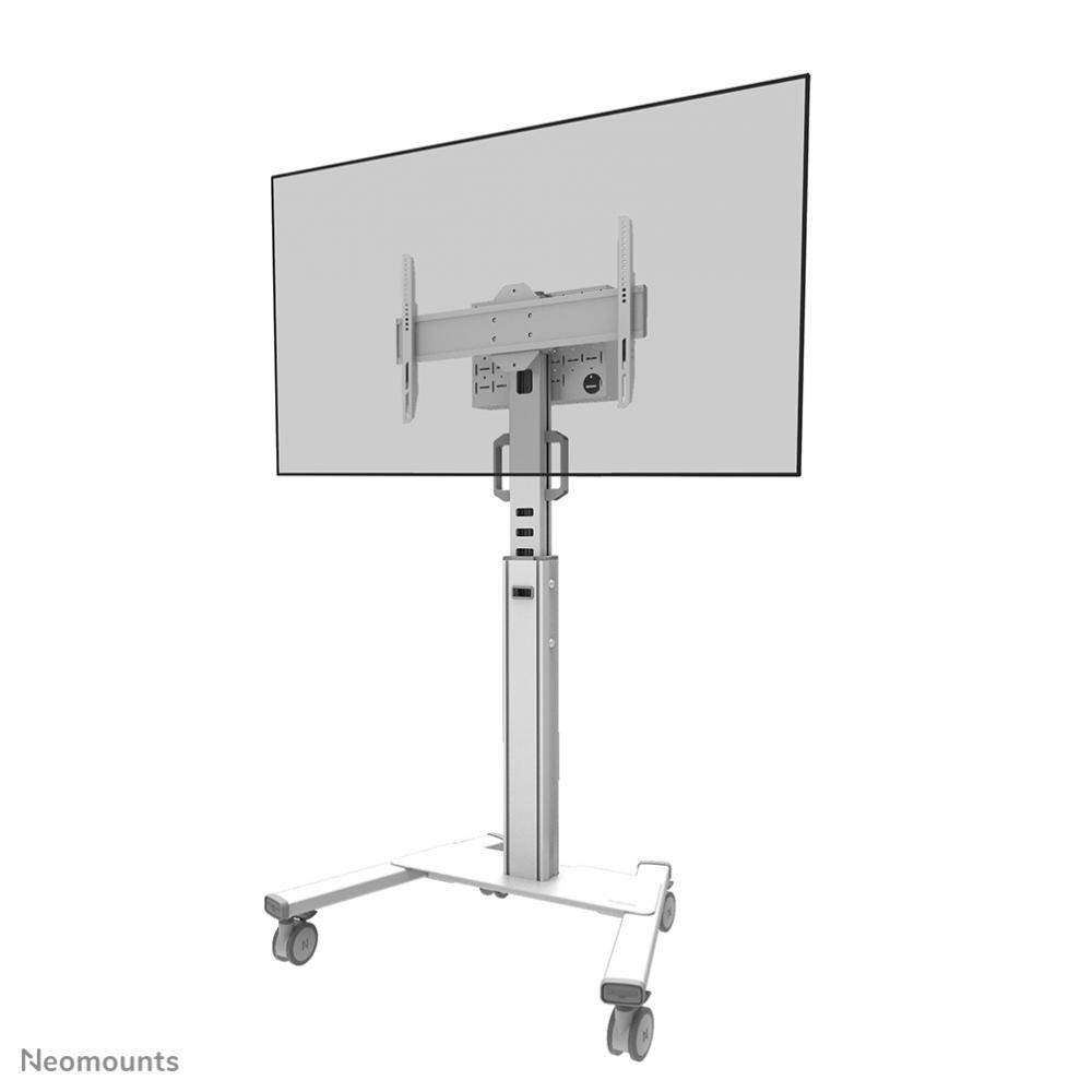 Neomounts FL50S-825WH1 TV-Rollwagen Neigbar, Höhenverstellbar 94,0 cm (37") - 190,5 cm (75") Bodenständer