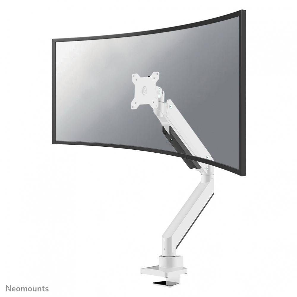 Neomounts NM-D775WHITEPLUS 1fach Monitor-Tischhalterung 25,4 cm (10") - 124,5 cm (49") Schwenkbar, Rotierbar, Neigbar Weiß