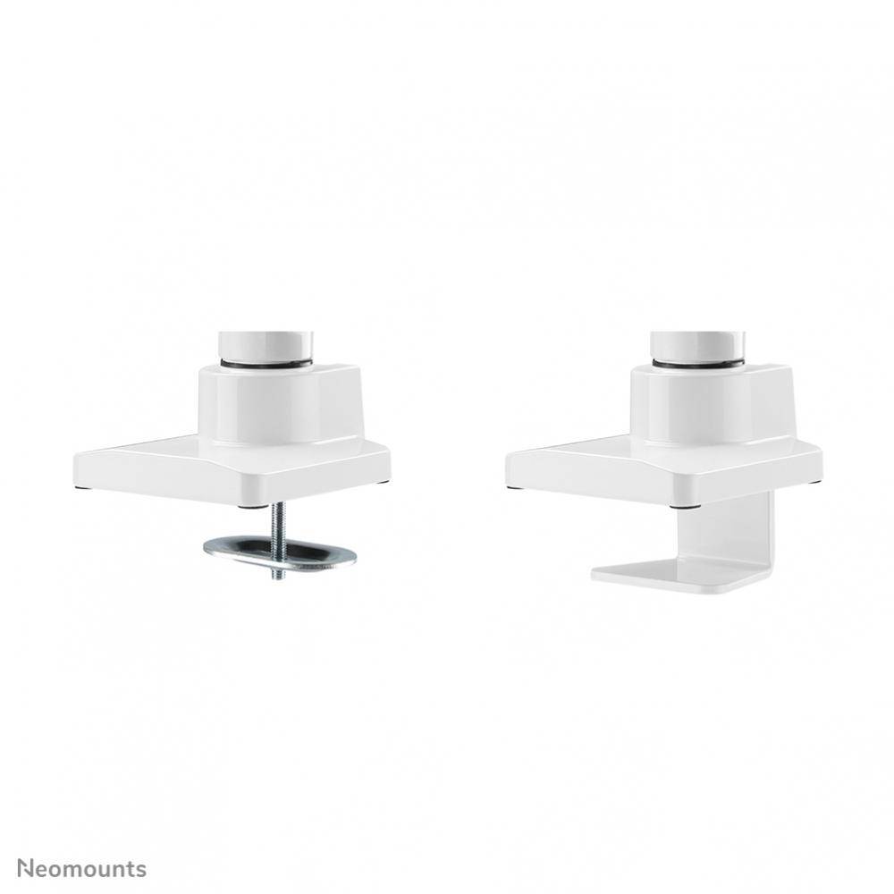 Neomounts NM-D775WHITEPLUS 1fach Monitor-Tischhalterung 25,4 cm (10") - 124,5 cm (49") Schwenkbar, Rotierbar, Neigbar Weiß
