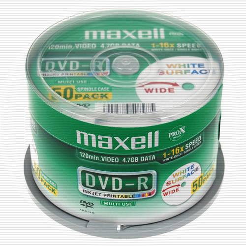 Maxell 50 x DVD-R - 4.7 GB 16x - bedruckbare