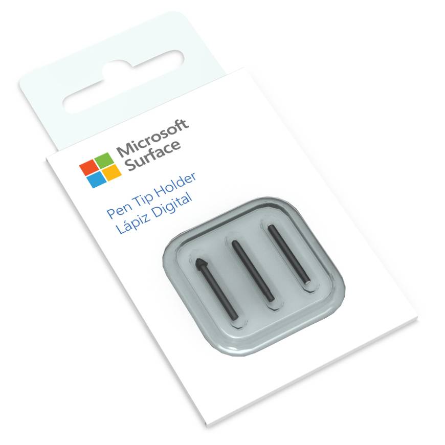 Microsoft Surface Pen Tips V2, Spitze, Schwarz, Microsoft Surface Pen, 3 Stück(e), 22 mm, 41,8 mmNew