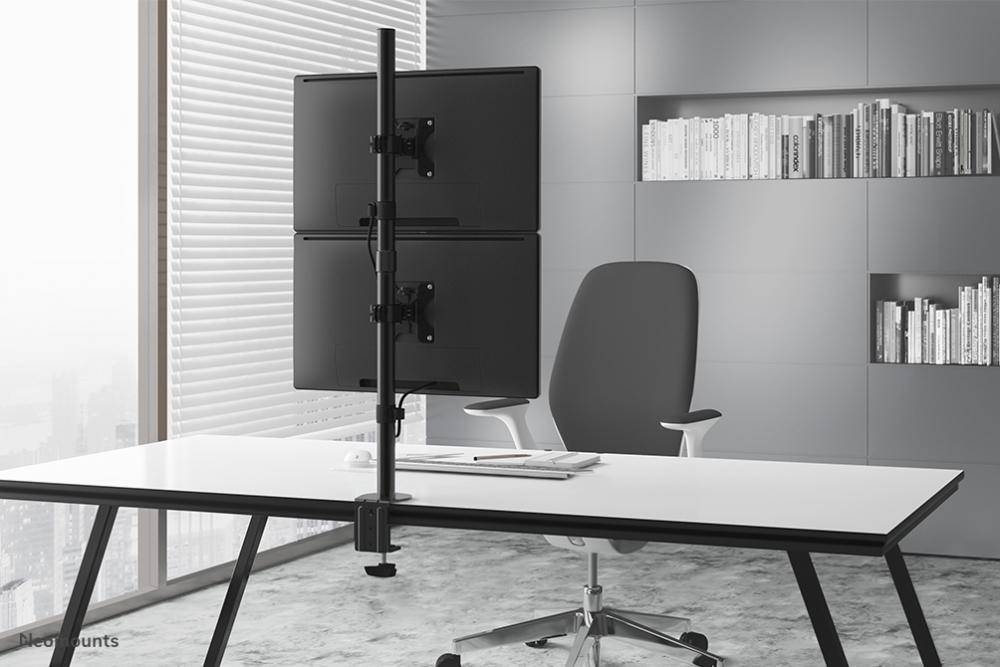 Neomounts Monitor-Tischhalterung FPMA-D550DVBLACK 2 Display(s) 25,4cm (10") - 81,3cm (32") Schwarz Schwenkbar, Rotierbar, Neigbar