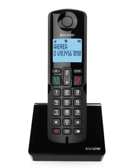 ALCATEL S280 DE Schnurlostelefon - Schwarz Multimedia-Technik DECT Telefon