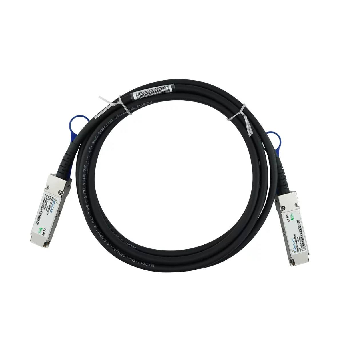 BlueOptics Lenovo B4QQ BlueLAN BL070701W0.5M30 QSFP56 Direct Attach Kabel, 200GBASE-CR4, , 30AWG, 0.5 Meter