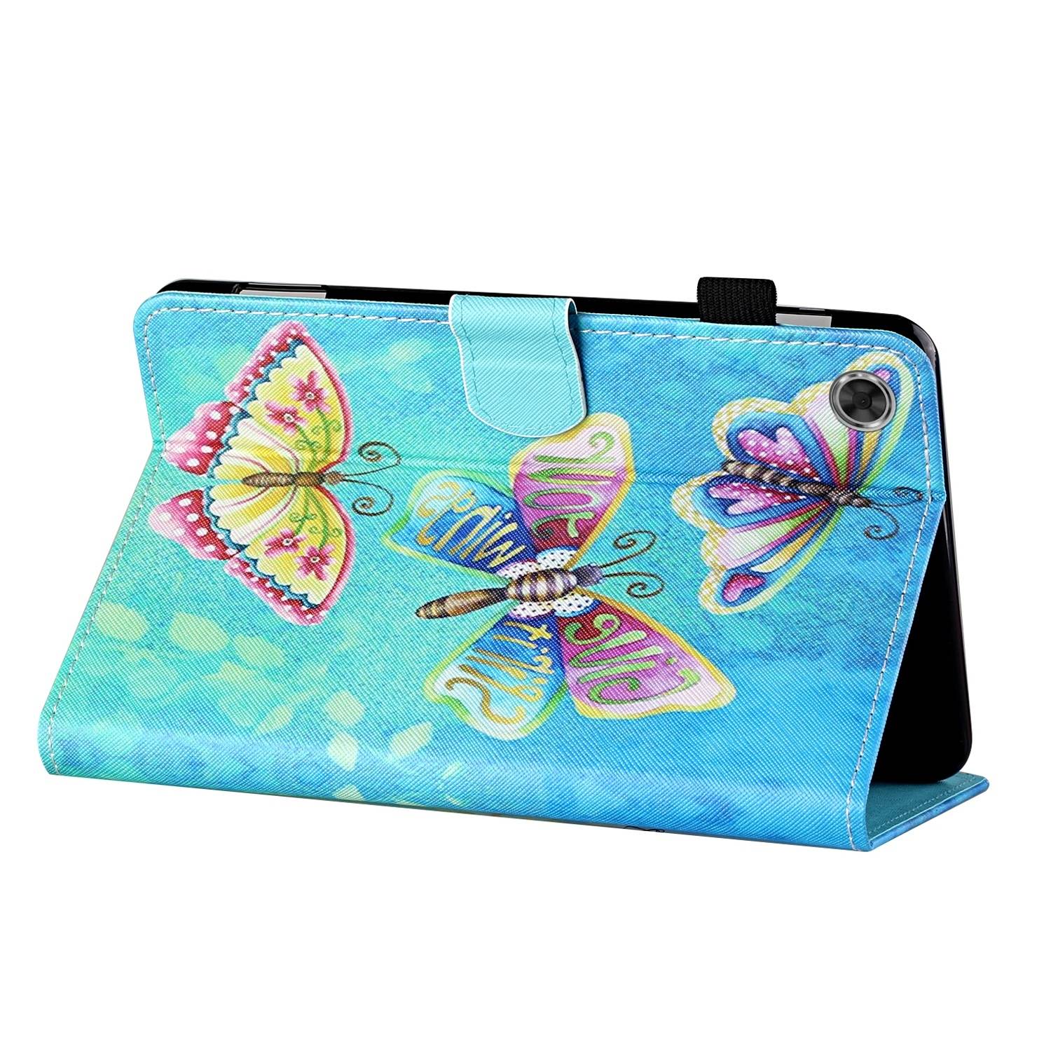 Für Samsung Galaxy Tab A9 Kunstleder Tablet Tasche Hülle Case Motiv 32