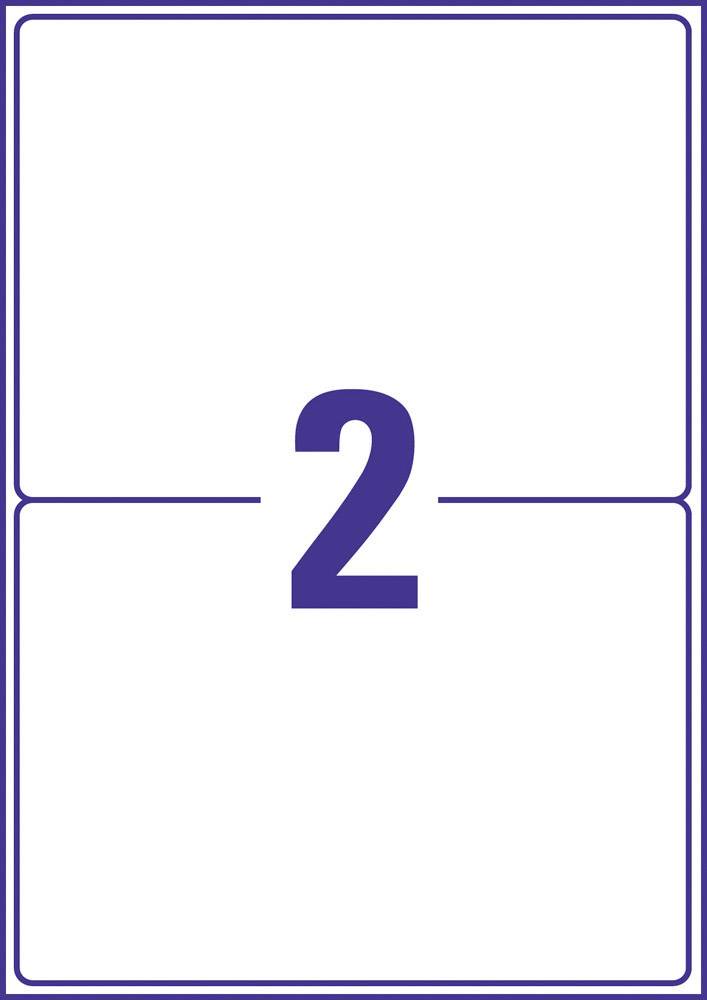 Avery-Zweckform L4734REV-25  199.6 x 143.5 mm Papier Weiß 50 St. Wiederablösbar   25 Blatt DIN A4