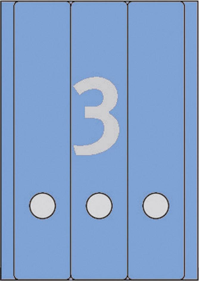 Ordnerrückenschilder 61x297mm selbstklebend VE=60 Stück blau