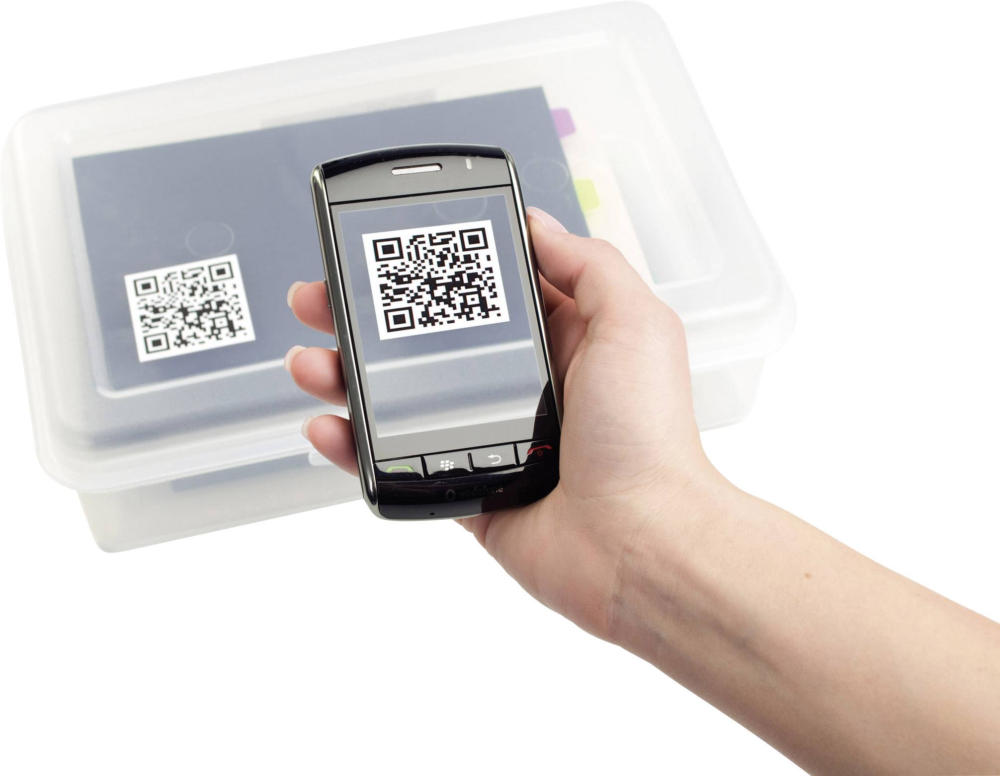 QR-Etiketten 45x45mm VE=500 Stück weiß blickdicht