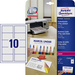 Avery-Zweckform C32026-25 Cartes de visite imprimables, bords lisses 85 x 54 mm ultra-blanc 250 pc(s) Format du papier: DIN A4