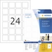Etiketten weiß 40x40mm QR-Code deckend A4 VE=600 Stück Etiketten weiß 40x40mm QR-Code deckend A4 VE=600 Stück