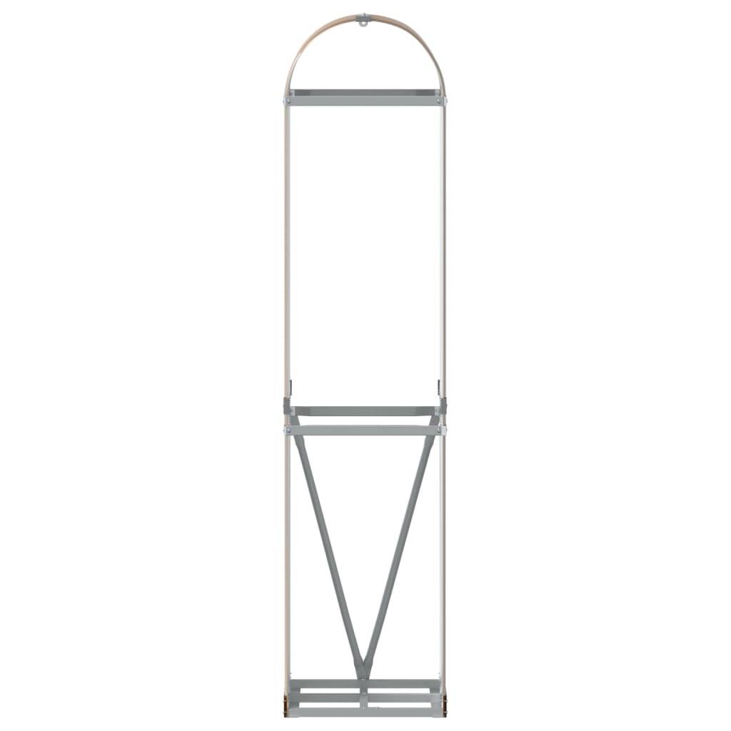 vidaXL Kaminholzunterstand Hellbraun 40x45x170 cm Verzinkter Stahl