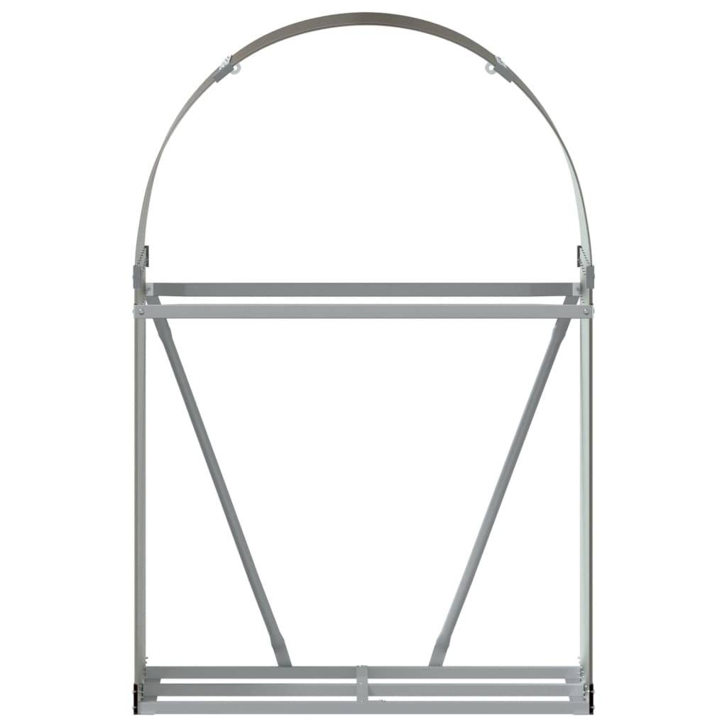 vidaXL Kaminholzunterstand Braun 80x45x120 cm Verzinkter Stahl