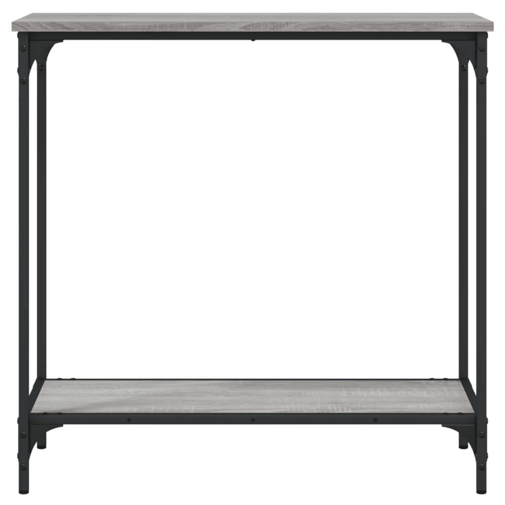 vidaXL Konsolentisch Grau Sonoma 75x30,5x75 cm Holzwerkstoff