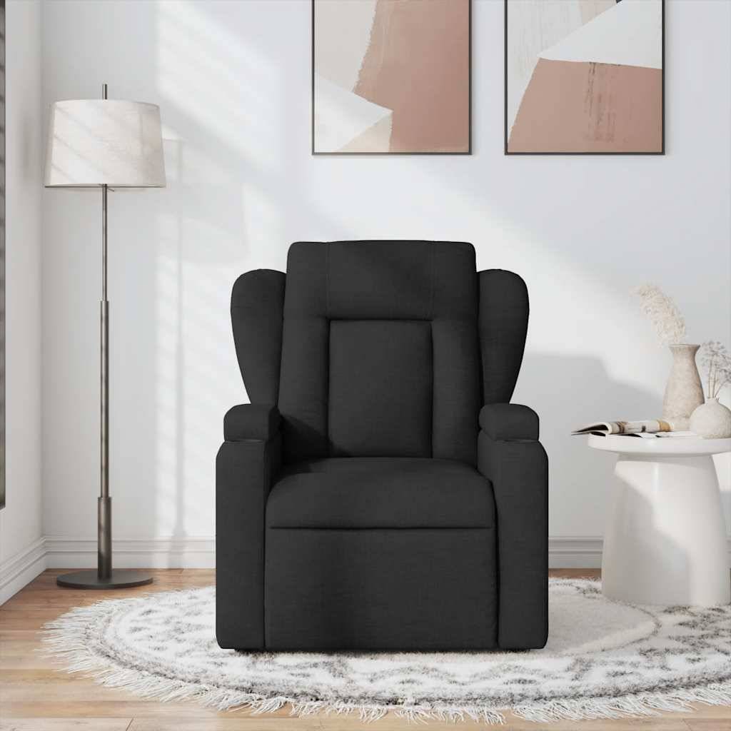 vidaXL Massagesessel Schwarz Stoff