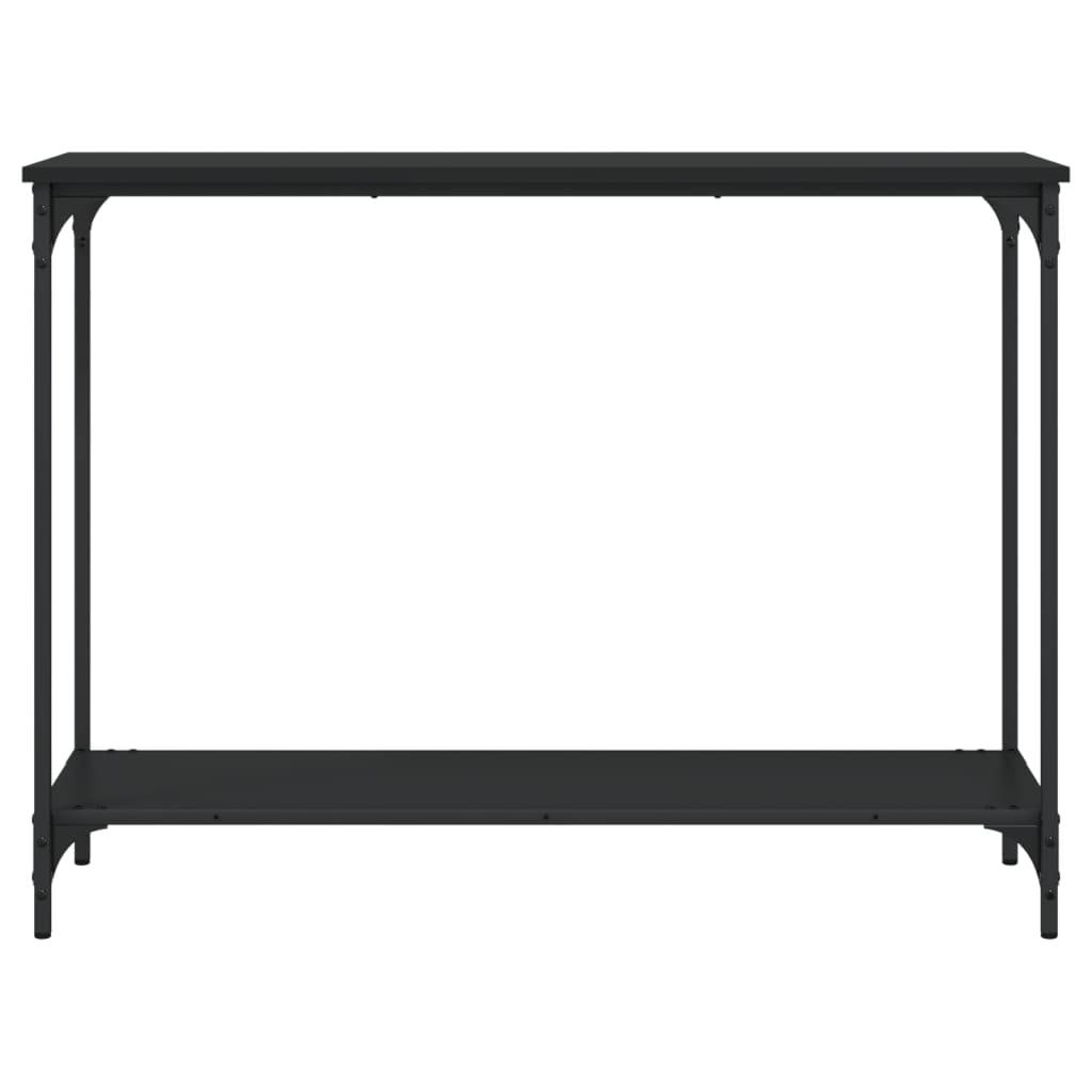vidaXL Konsolentisch Schwarz 101x30,5x75 cm Holzwerkstoff