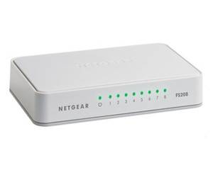 8-Port FE Switch Kunststoff 8-Port Fast Ethernet unmanaged Switch Consumer Desktop lfterlos Kunststoff wei