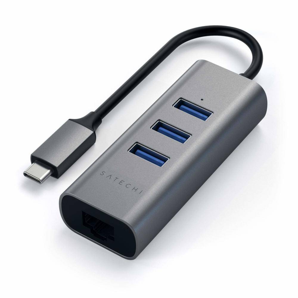 Satechi ST-TC2N1USB31AM - USB 3.2 Gen 1 (3.1 Gen 1) Type-C - IEEE 802.3 - IEEE 802.3ab - IEEE 802.3u - Grau - USB 3.2 G