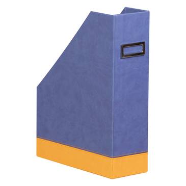 Rhodia Rhodiarama Stehsammler aus Kunstleder, 10x25x31cm - Saphir 318838C
