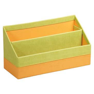 Rhodia Rhodiarama Briefständer aus Kunstleder, 25x10x14 cm - Anisgrün 318846C