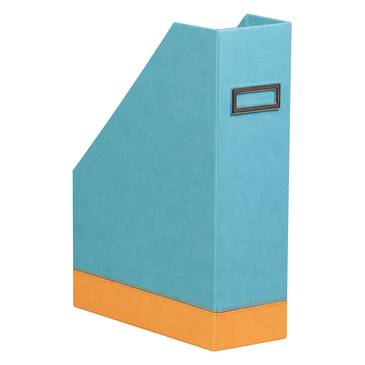 Rhodia Rhodiarama Stehsammler aus Kunstleder, 10x25x31cm - Türkis 318837C