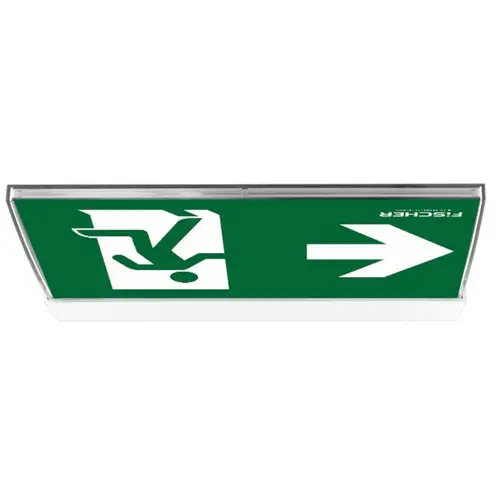 Fischer LED-Rettungszeichenleuchte 27m,IP54 F1UE8 Fischer LED-Rettungszeichenleuchte 27m,IP54 F1UE8