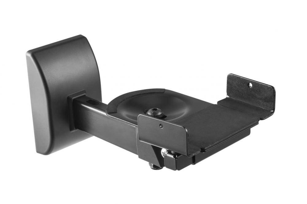 Speaker wall mount tilt/swivel 15kg black 2 pcs.