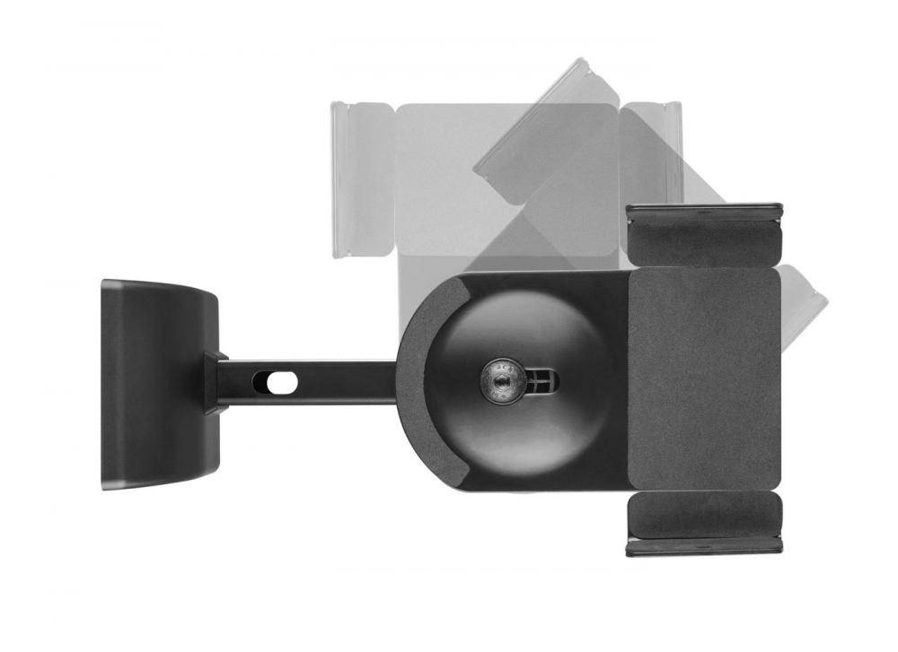 Speaker wall mount tilt/swivel 15kg black 2 pcs.