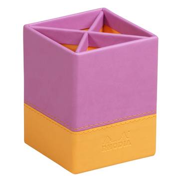 Rhodia Rhodiarama Stifteköcher aus Kunstleder, 8x8x11cm - Flieder 318911C