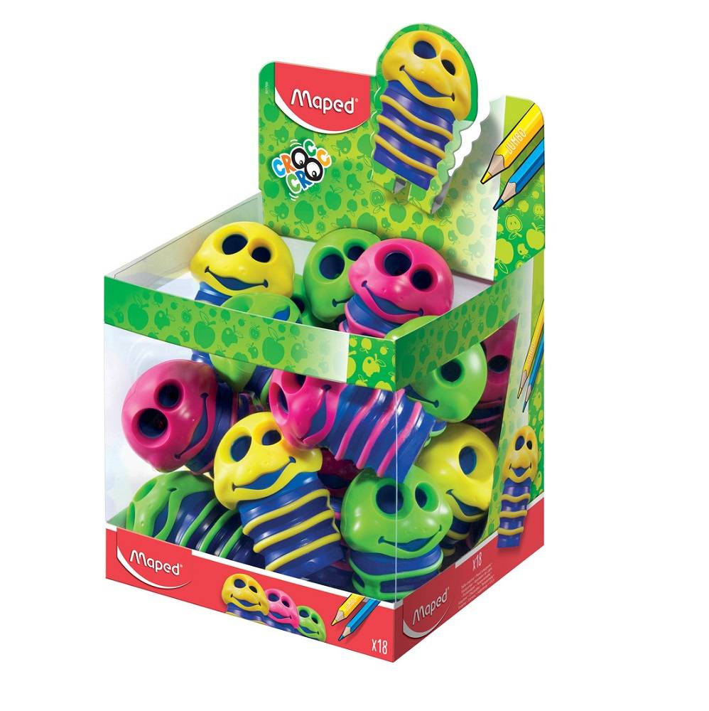 Maped Doppel-Spitzdose Croc Croc, farbig sortiert