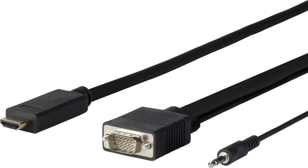 VivoLink PROHDMIVGA1 - 1 m - HDMI Typ A (Standard) - VGA (D-Sub) - Männlich - Weiblich - Gerade