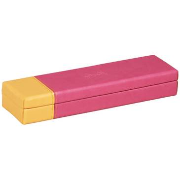 Rhodia Rhodiarama Stiftebox aus Kunstleder, 21x5,5x3cm - Himbeer 319782C
