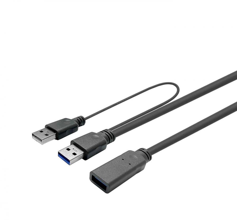 PROUSB3AAF15C - 15 m - USB A - USB A - USB 3.2 Gen 1 (3.1 Gen 1) - Schwarz