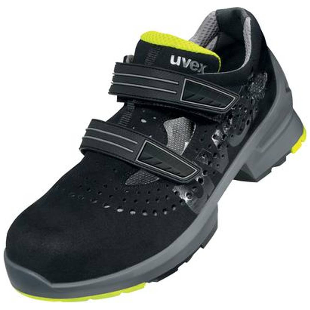UVEX Sicherheitssandale uvex 1 8542 S1 ESD SRC DGUV W12 Gr. 45 schwarz/lime