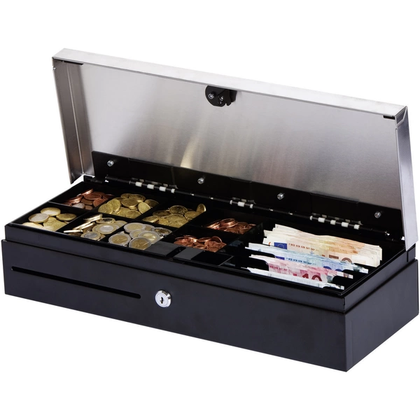 Metapace K-3 Kassenschublade Schwarz Kompakt-Format, Klappdeckel Metapace K-3 Kassenschublade Schwarz Kompakt-Format, Klappdeckel