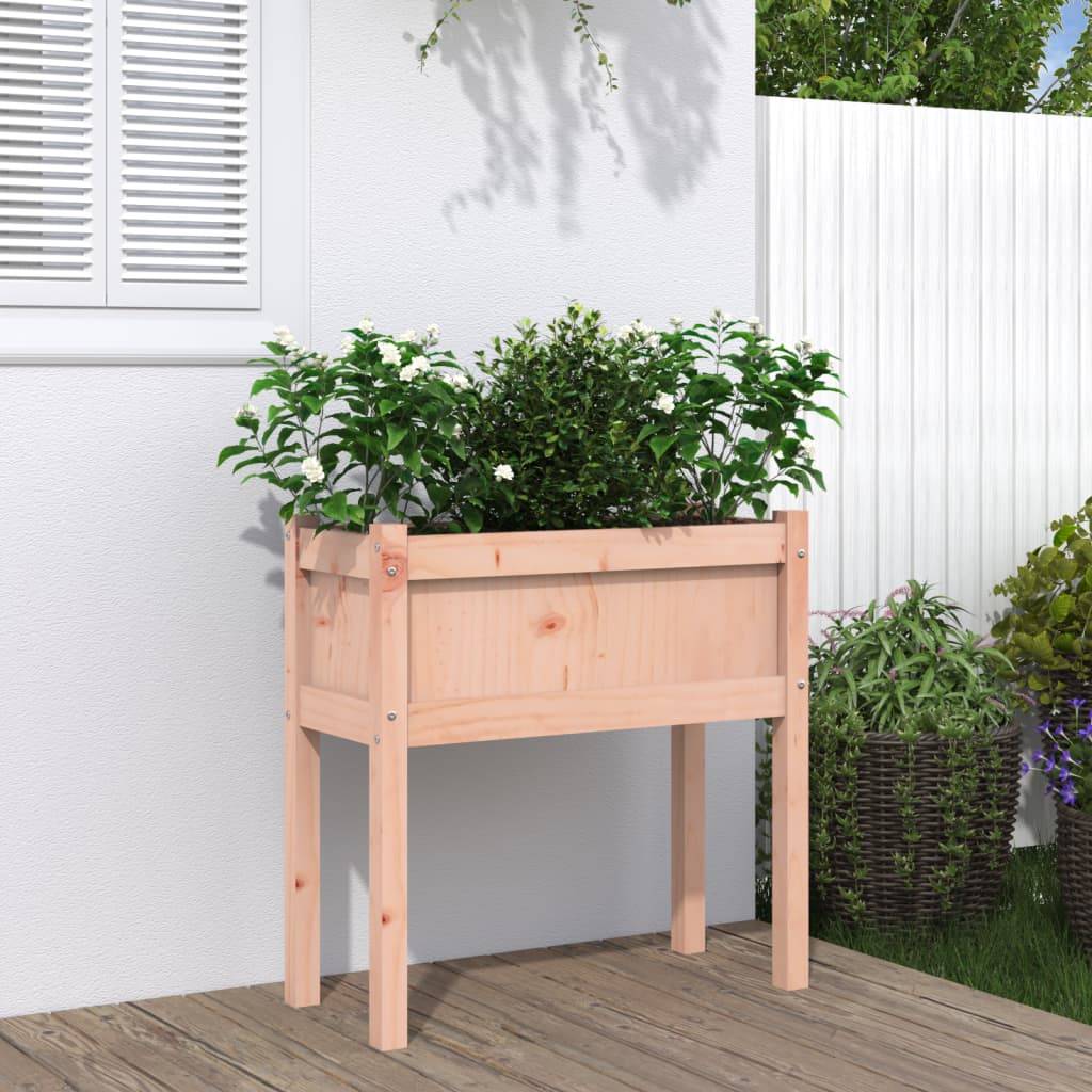 vidaXL Pflanzkübel mit Beinen 70x31x70 cm Massivholz Douglasie