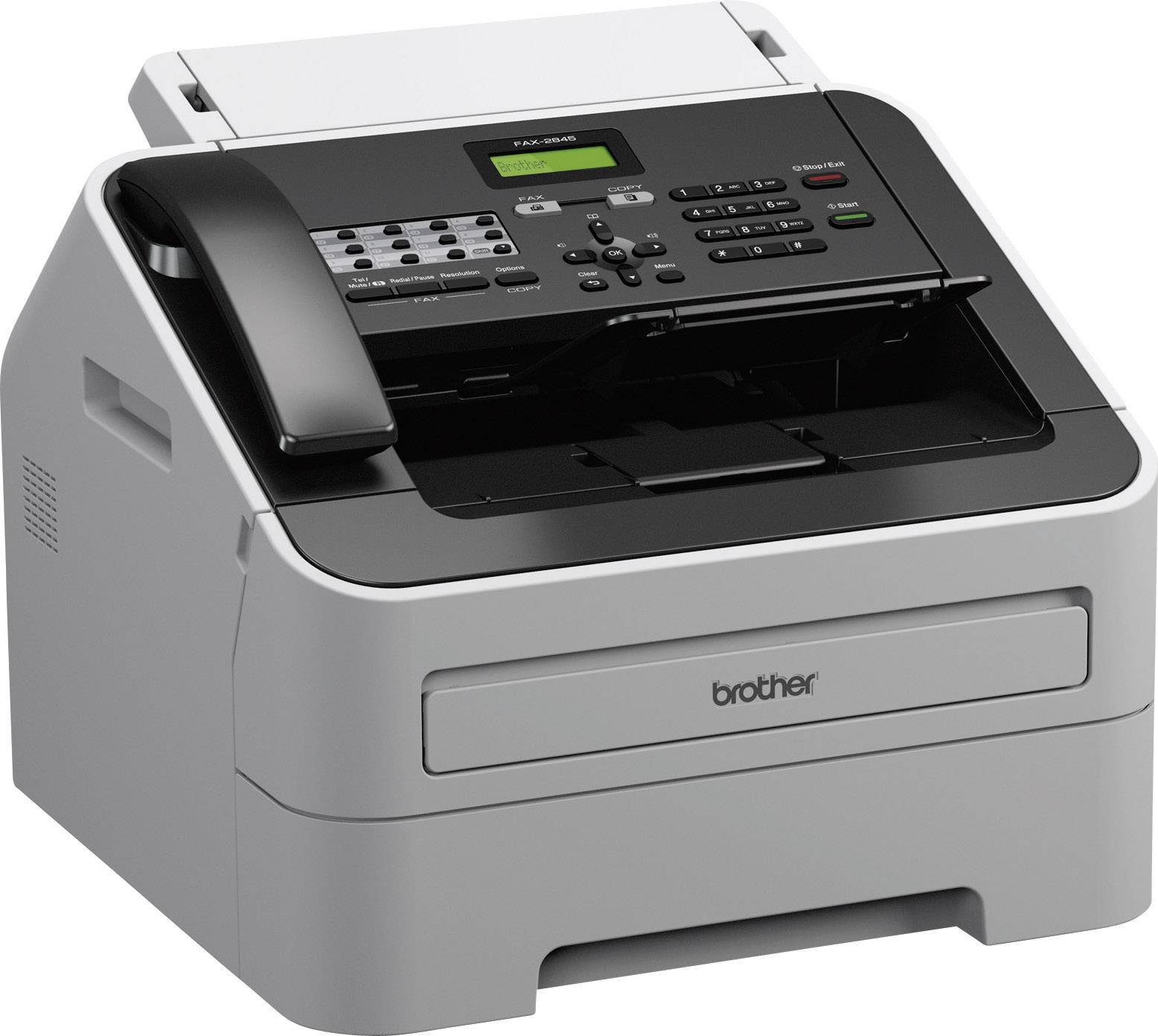 Brother FAX-2845, Laser-Faxgerät mit Telefon ( Seitenspeicher, Seiten-/Dokumenten-Einzug, N/A Modemgeschwindigkeit)