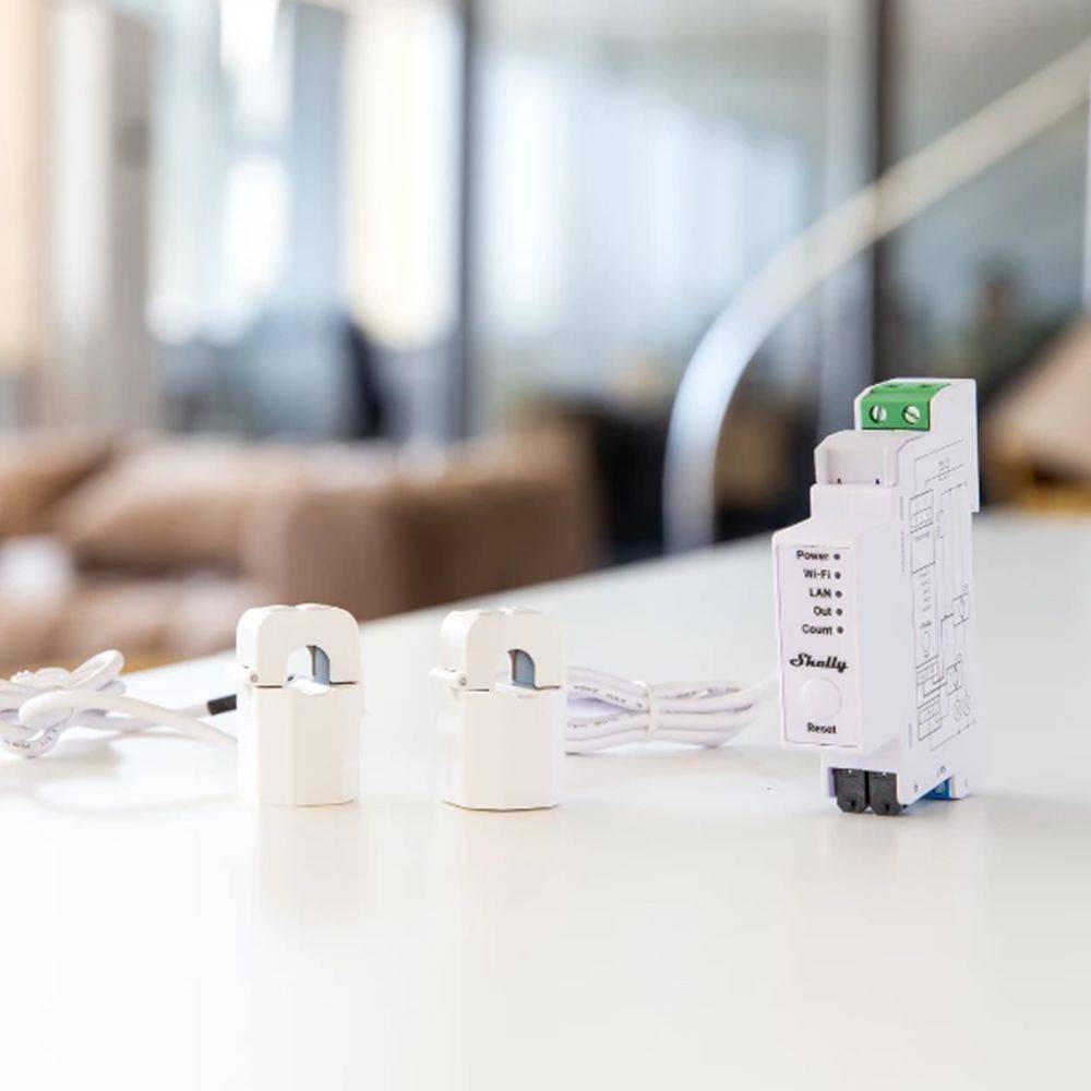 Shelly Shelly PRO EM - 50 Stromzähler Bluetooth, Wi-Fi