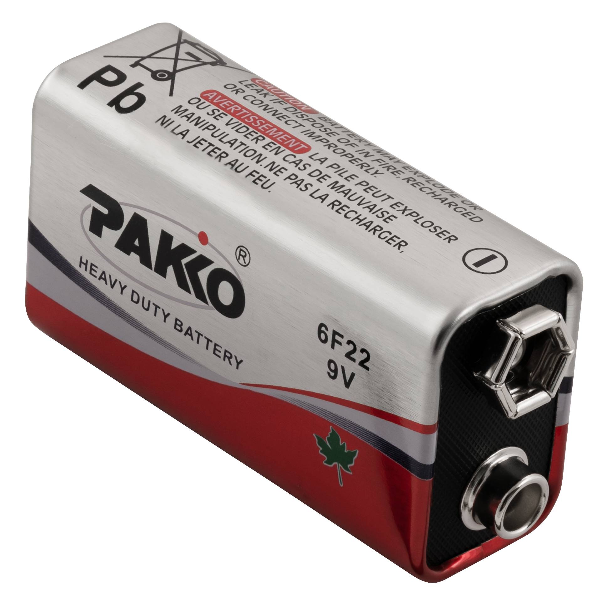 Block-Batterie Super Heavy Duty 9V, Typ 6F22