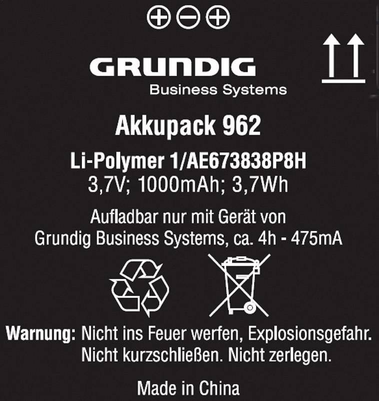 Akku 962 für Digta 7-Serie gcm9620