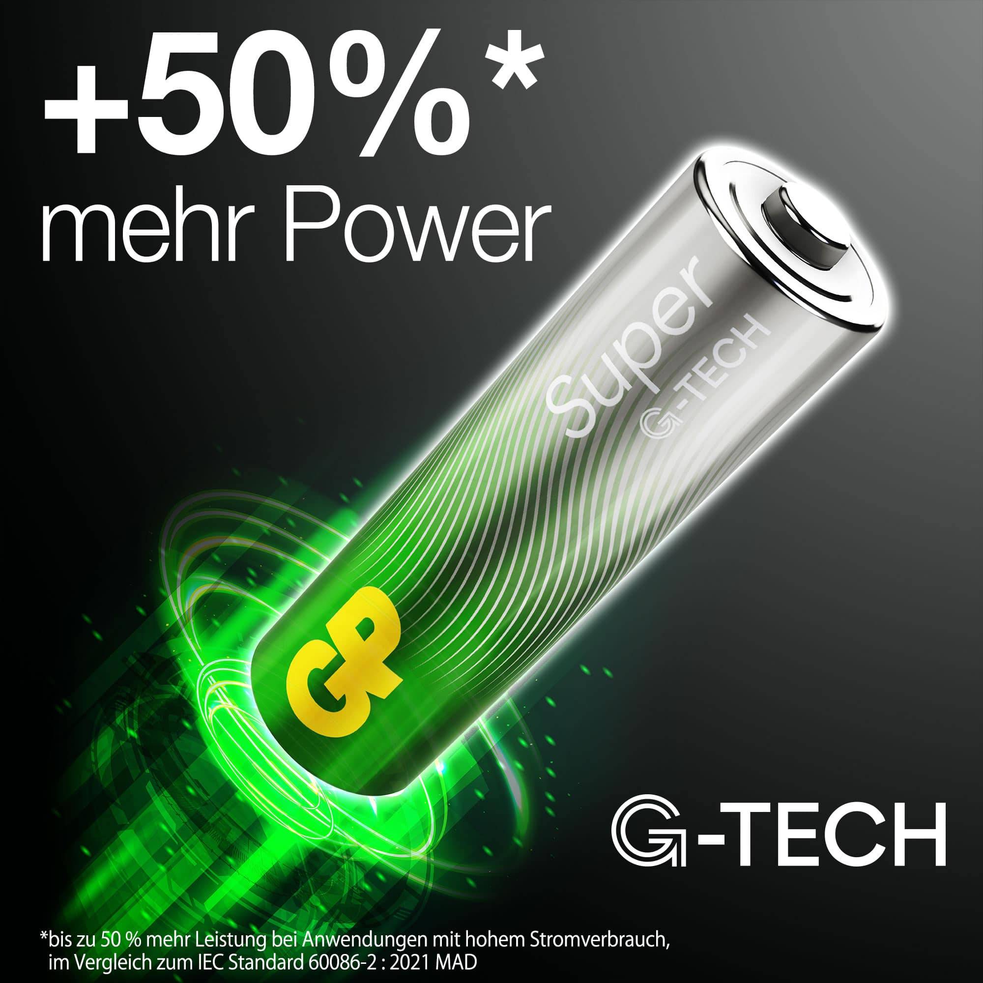 GP Super Micro (AAA)-Batterie Alkali-Mangan 1.5 V 40 St.