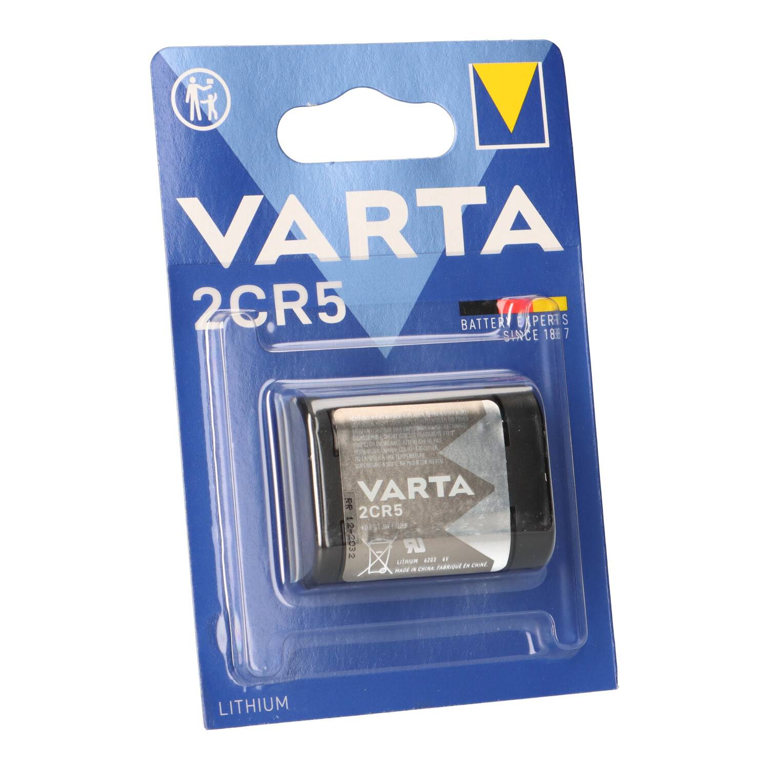 2CR5 2CR5M Foto-Batterie Lithium 6V VARTA Professional