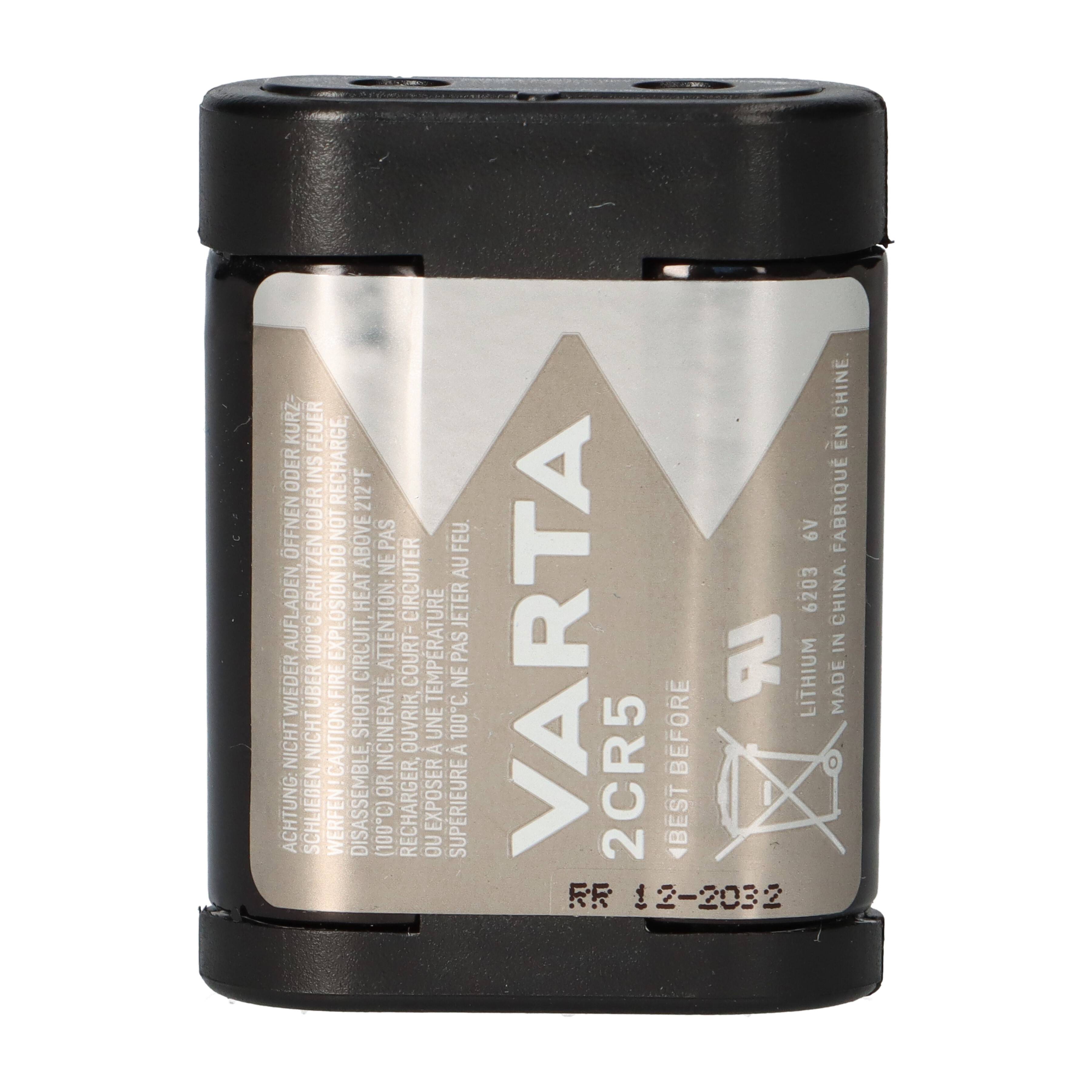 2CR5 2CR5M Foto-Batterie Lithium 6V VARTA Professional