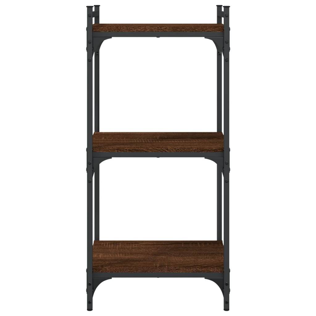 vidaXL Bücherregal 3 Böden Braun Eichen-Optik 40x30x86cm Holzwerkstoff