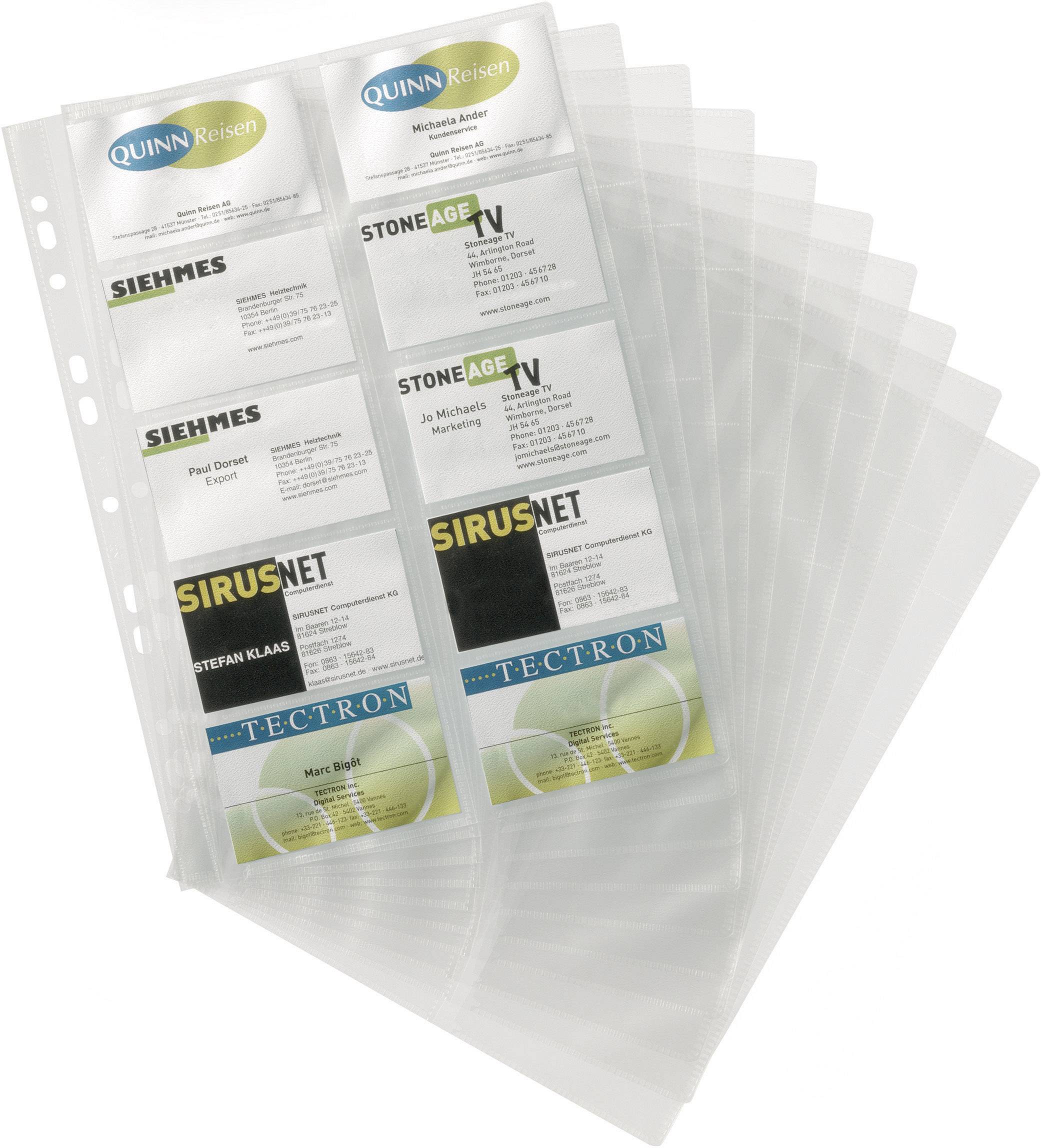 Visitenkartenhüllen DIN A4