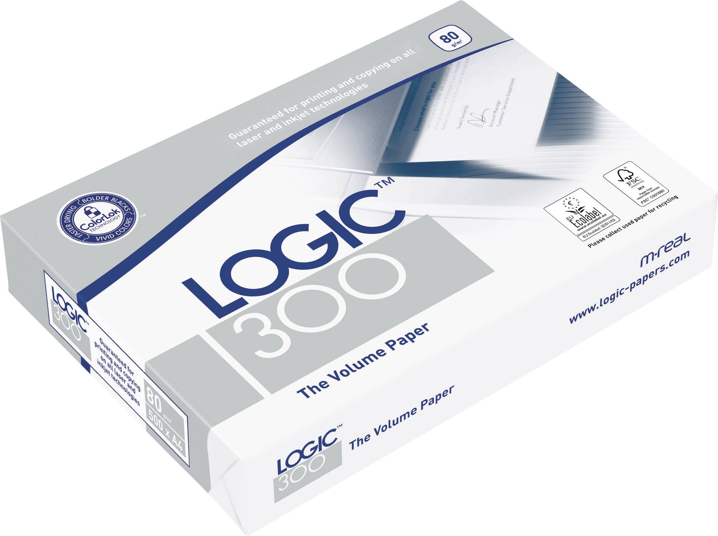 Logic Image Logic 300 BP-136434H Universal Druckerpapier DIN A4 500 Blatt Weiß
