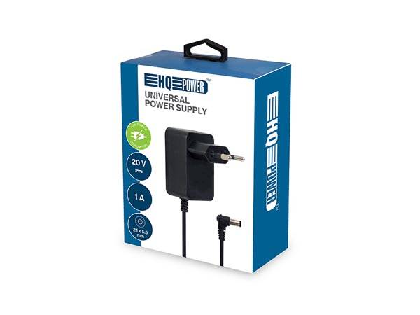 UNIVERSAL-NETZTEIL - 20 VDC - 1 A - 20 W - STECKER (2.1 x 5.5 mm)