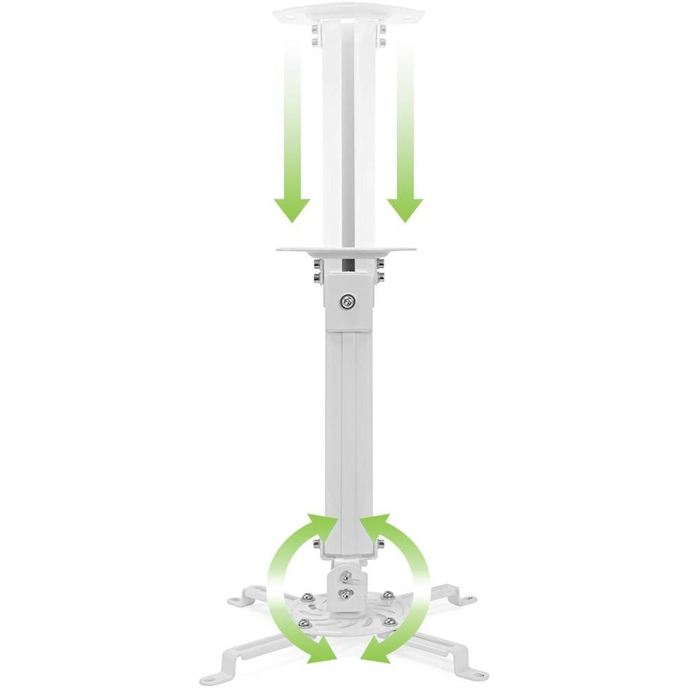 Deckenhalterung für Beamer, ausziehbar -- 54-90cm, Silber Multimedia TV +