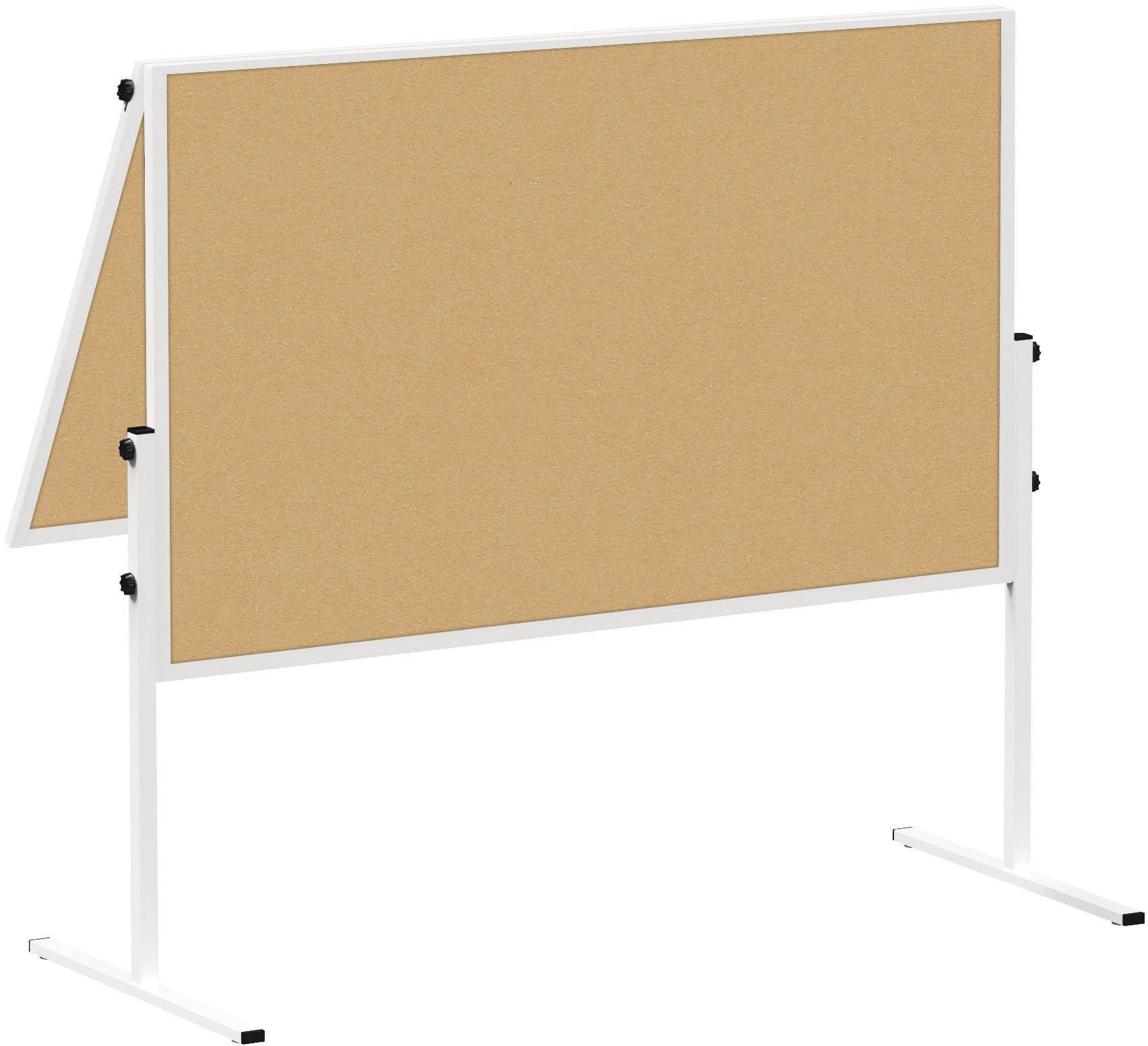 Maul Moderationstafel MAULsolid (B x H) 120 cm x 150 cm Kork Braun Inkl. Rollen, beidseitig verwendbar, Pinntafel, zusammenklappbar 6366882