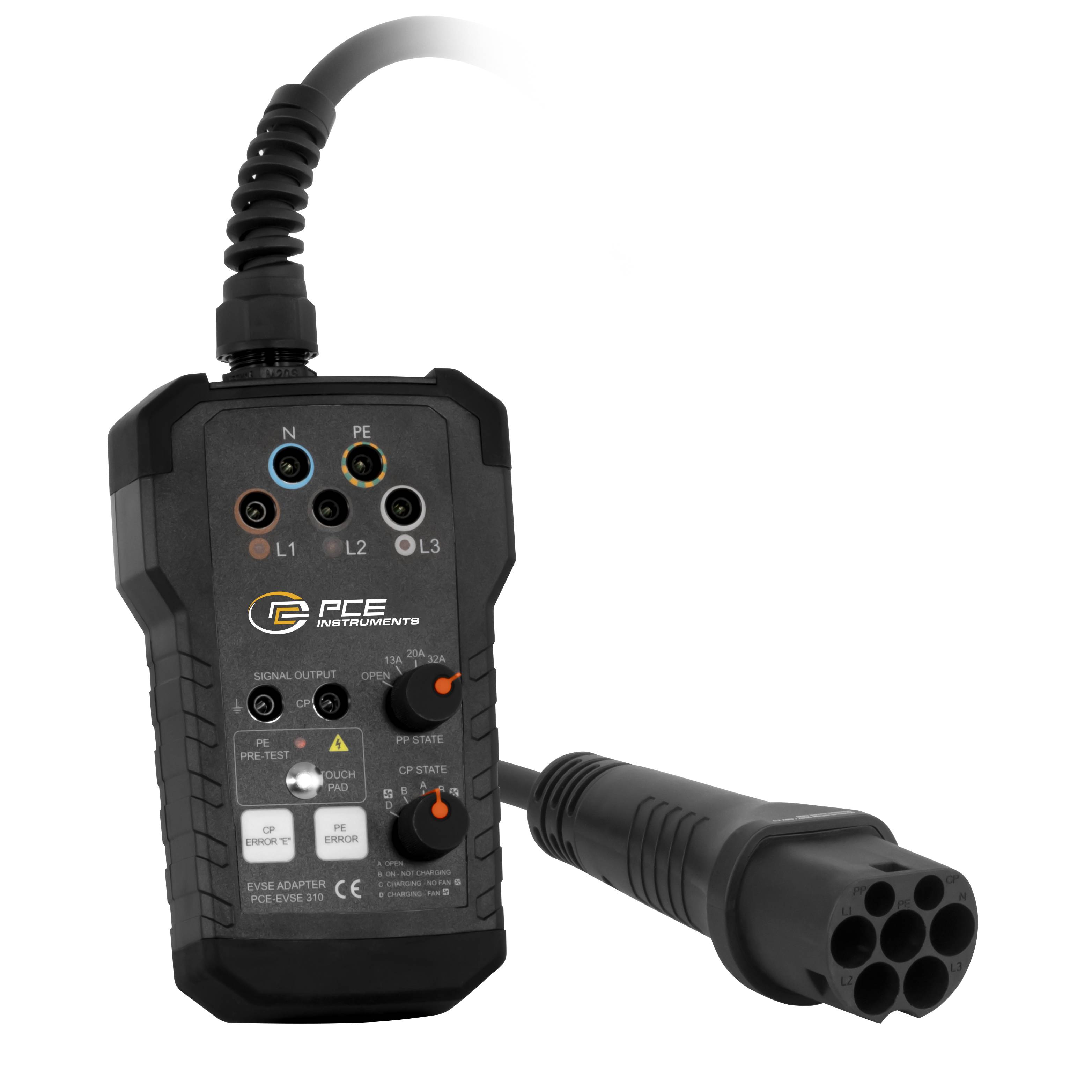 PCE Instruments eMobility Installationsprüfgerät Typ 2 Mode 3 Anzahl Anschlüsse 5 x
